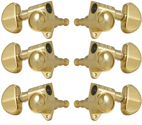 Grover 102-18G Original Rotomatics with 18:1 Gear Ratio - Guitar Machine Heads, 3 + 3 - Gold | 102-18G Original Rotomatics with 18:1 Gear Ratio - Guitar, Gold, für Musiker und professionellen Gitarrenbau.