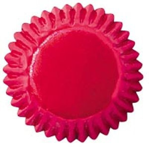 Wilton 75 Mini Pirottini per cupcake ROSSO METALLIZZATO cm.2,5 x h cm.2