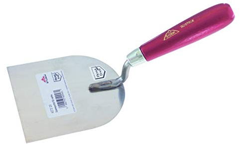 Stubai Gipserspachtel gekröpft rostfrei, 120 mm, rotmetallic, 427221
