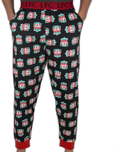 Liverpool FC Official - Loungebyxor/pyjamasunderdel herr - supporterpryl - Svart - Medium