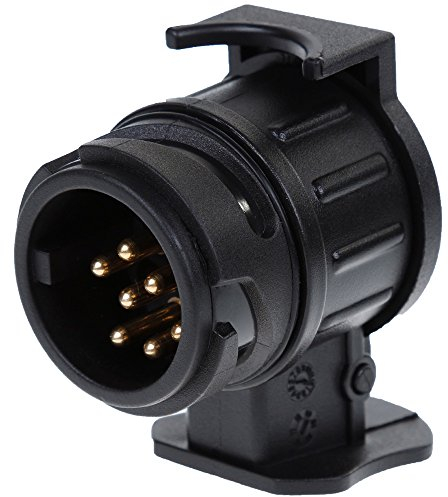Anpro - Adaptador de Enchufe Impermeable Hembra de 13 Pines a Remolque Macho de 7 Pines para Remolque en 7 y vehículo Equipado en 13
