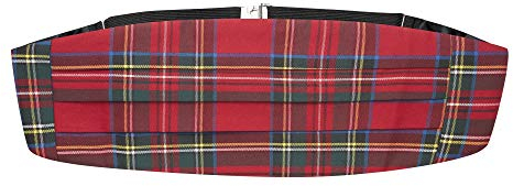 Traditioneller Kummerbund, Schottland, Rot