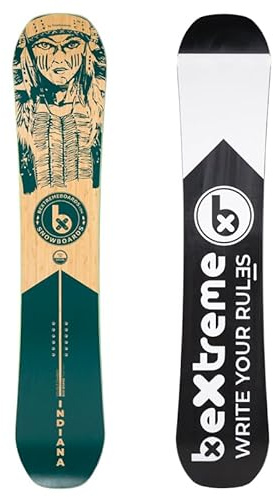 Bextreme Tabla Snowboard All Mountain Waves Snow polivalente Freestyle y Freeride. Eco-Board Hecha de Bambu, Haya y álamo. Medida 160cm Wide (Ancha) para Hombre y Mujer