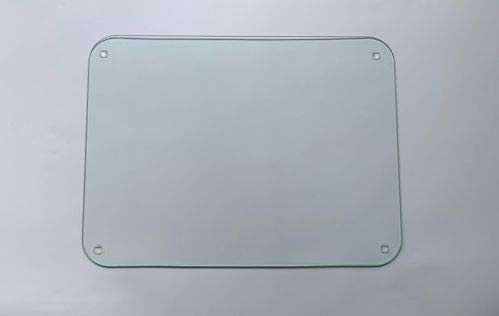 Completely Clear & Flat Float Glass Worktop Saver - by Pearl Glass (40 x 30cm)