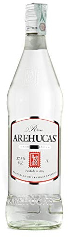 Arehucas Ron Carta Blanca - 1000 ml (el embalaje puede variar)