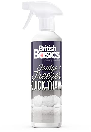 BritishBasics - Quick Thaw Fridge/Freezer Deicer Spray Defroster Cleaner to Remove Ice Fast, Easy to Use Deep Freeze & Refrigerator - 500ml