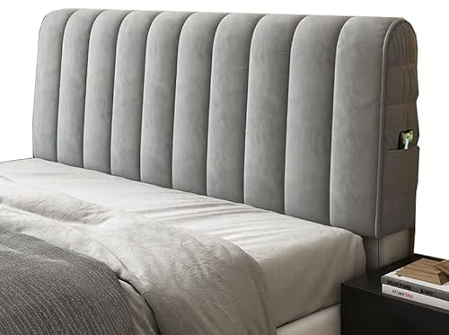 ZZDXW Bett Kopfteil Bezug Bett 180/120/150/200/220cm Dehnbare Bett Kopfteilbezug Boxspringbett All-Inclusive Kopfteile Abdeckung Staubdicht Kopfteilabdeckung Waschbar Bettkopfteil Hussen