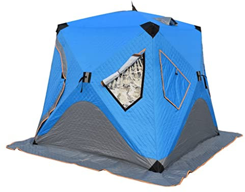 3-4 Personen Winter Angelzelt automatisch verdickendes warmes Baumwollzelt Outdoor Camping Reisezelt Winter EIS Angeln Haus Little Surprise