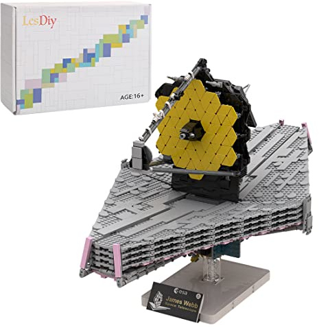 AMOC 1/25 James Webb Weltraumteleskop Bausatz, Space NASA Series Building Blocks Set, Kompatibel mit Lego NASA (4514PCS), 66.3 x 32.7 x 40.8cm