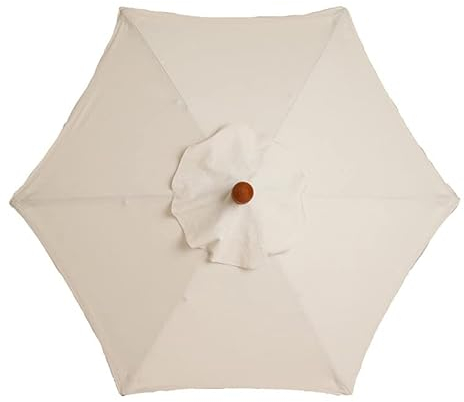 Telo di ricambio per ombrelloni per esterni,Copertura di ricambio per ombrellone da giardino, per esterni,copertura per ombrellone da giardino,ombrellone da giardino(Beige,3 Metri 6 Costole)
