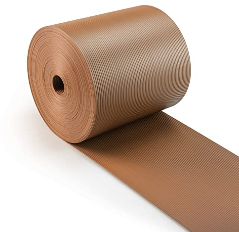 Seiletech.de Sichtschutzstreifen | Braun | 19 cm x 35 m | 450 g/m² | +20 Clips | Zaunfolie | Sichtschutz | Zaunblende | Gartenmaterial | UV-Stabilisierung | Reißfest | PVC Rolle