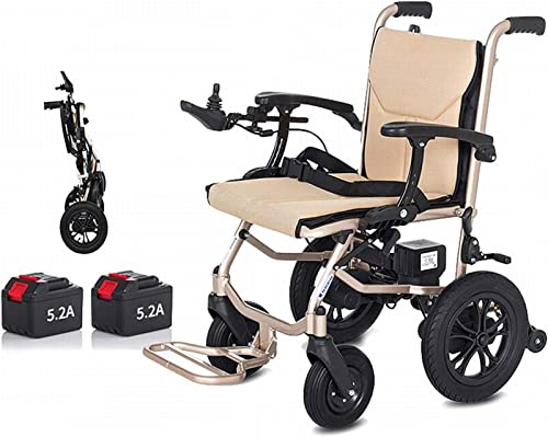 Silla de ruedas eléctrica para adultos, ligera, plegable, de 14 kg, control de joystick, potencia resistente, eléctrica o manual, para discapacitados, doble función, fiable y portátil