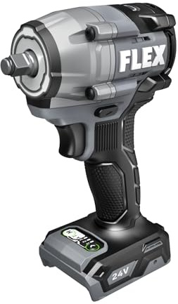 FLEX FX1431A-Z - Llave de impacto compacta de 24 V sin escobillas de 3/8 pulgadas y 450 ft Lbs sin esfuerzo de torsión