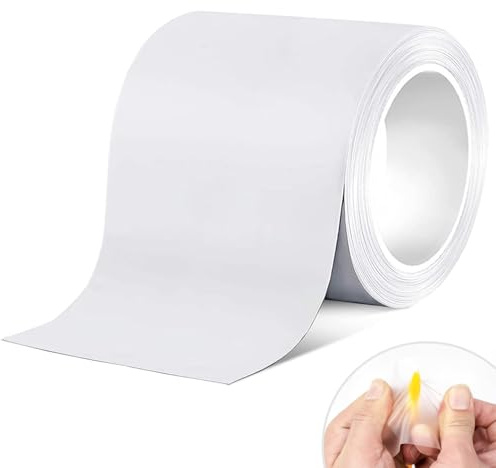 TAMDESG Kit di riparazione patch gonfiabile 10,2 cm x 2,9 m, impermeabile ad alta elasticità per piscina gonfiabile, tenda, impermeabile, ombrello, materasso gonfiabile, casa di rimbalzo, boa