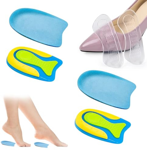 QOWUXHZ 2 Paires Talonnette Tendon D'Achille Et 1 Paire Protections De Talon Talonnettes Gel Talon Coussin Doux Talonette Tendon D'Achille En Silicone Semelle Surélevée Pour Soulage Douleurs Pieds