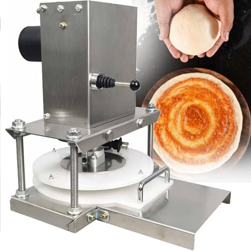 Presse à pâte à Pizza Semi-Automatique en Acier Inoxydable pour Pizza, Tarte, Tortilla, pâtisserie - Presse à Pizza Commerciale, Presse à Tortilla électrique