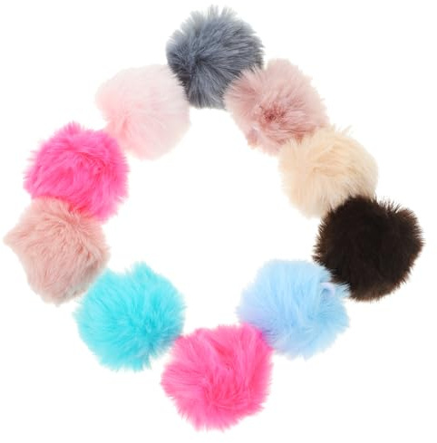 Toddmomy 10 Stück Soft Katzenbälle Filzbälle Katze: Pompon zum Basteln für Katzen Interaktives Katzenspielzeug Ball