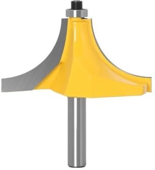 1 x Fräser for Abrunden von Kanten – 1 Zoll Radius, 8 Zoll Schaft. 1 x Fräser for Holz mit 8 mm Schaft. Gerader Schaftfräser, Trimmer, Reinigung, bündiger Beschnitt.(8X63)