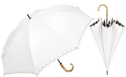 Manual Stick Umbrellas 8 Rib Stick Umbrellas Bamboo Curved Handle Straight Pole Umbrella Single Person Stick Umbrellas