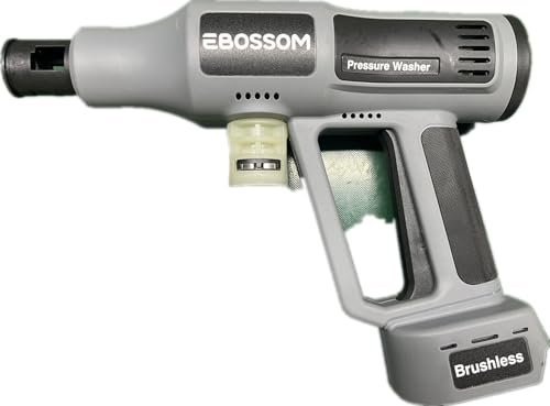 Idropulitrice a Batteria 65Bar, Pistola Pulitore ad Alta Pressione Portatile Jet Mobile Nozzle Regolabile 6-in-1 per Lavaggio Auto Giardino Prato e Irrigazione Piante Pressure Washer(2X 3Ah Batteria)