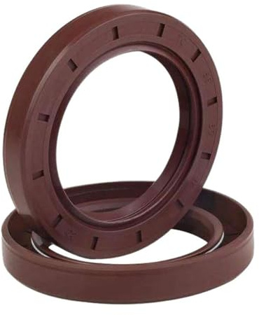 2 Stück FKM TC Wellendichtring Wellendurchmesser 45mm Außendurchmesser 55mm Dicke 8mm Fluorkautschukbeschichtete Doppellippe mit Feder, FKM 45 x 55 x 8 mm