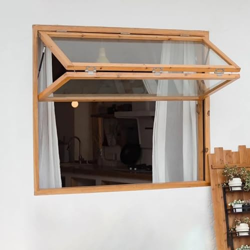 LLYLAFDC Ventanas Corredizas Empotradas, Ventana De Servicio De Guillotina Doble, Ventana Plegable Vertical, para Vagones Comedor, Cafeterías, Panaderías(27.6 * 55.1in/70x140cm)