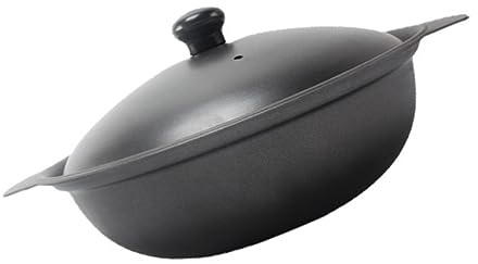 ZUNOXAZ Olla Pequeña De Hierro Fundido Con Tapa, 20 Cm, Resistente Al Calor, Superficie Esmaltada Lisa, Para Cocina Doméstica y Arroz, Adecuado Para Guisos y Arroz Al Horno