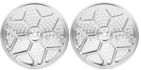 Homoyoyo 2 Stück pack Runder Dampfeinsatz aus Edelstahl 32cm Hitzebeständig Multifunktionaler Dampfkorb für Schnellkochtöpfe und Dampfgarer Gleichmäßige Dampfverteilung für Gesundes Kochen