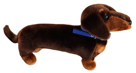 Teckel en Peluche, Chien Mignon en Peluche, Doudou Doux pour Jouer et se blottir, pour et Adultes, Chambre d'enfant, Bureau, canapé, lit, Salle de Jeux, Voiture, fête d'anniversaire