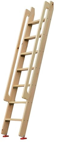 Loftleiter aus Holz, einziehbar, platzsparend, für Dachböden, Schlafzimmer, Bibliotheken