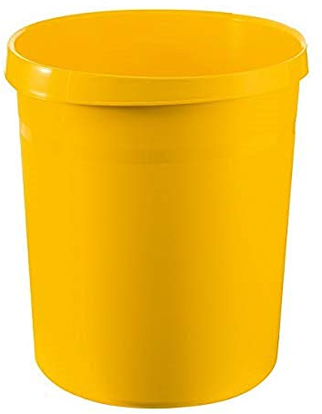 Corbeille à Papier Jaune Han Grip-Coller Perforer Relier