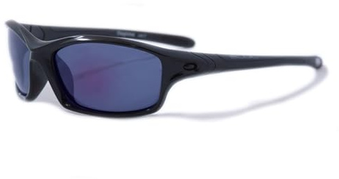 Bloc Eyewear Daytona Sunglasses - Black/Blue Lens