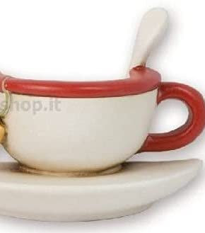 FORMELLA TAZZA CON PIATTINO CERAMICA EGAN CERAMICHE