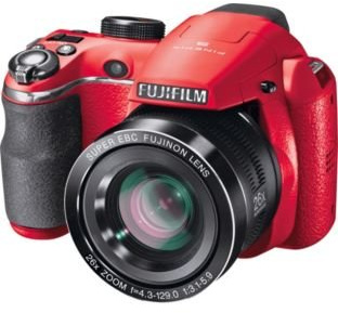 Fujifilm FinePix S4300 14MP Bridge Camera - Red