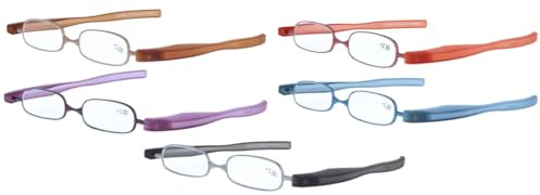 Podreader BIG - die GROSSE - Lesebrille Lesehilfe und Etui in Einem, der Trend, faltbar, klappbar, platzsparend, von +1,00 bis +4,00 Dioptrien in 3 Farben wählbar (+2.50 dpt, blau)
