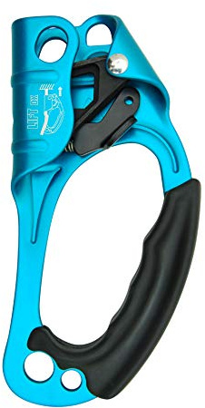 Kong. Lift. 1 Maniglia Destra per Risalita su Corde. Camma Dotata di Sistema Anti-Ribaltamento. Made in Italy. CE EN 567, CE EN 12841/B. Alluminio. 225g. Turchese.