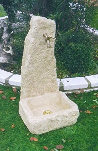 FONTANELLE DA GIARDINO HOUSTON CM43X46X81H TUFO CON RUBINETTO 540RU2009 E PILETTA 540RU751