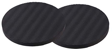 VORCOOL Yoga Knieschoner Kissen Dicke Runde Eco TPE Yoga Pad Komfort Pilates Workout Unterstützung Pad für Hände Handgelenke Knie Ellbogen Schultern (Schwarz)