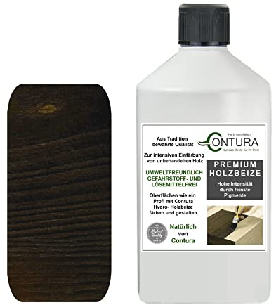 Holzbeize 250ml. Tischler Beize Holz Farbe Wasserbeize Antik Möbel Holzfarbe Wasserbasis (Nussbaum Dunkel)