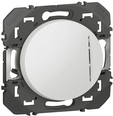 Legrand 600009 Interrupteur ou va-et-vient avec voyant témoin dooxie, 10AX 250V~, finition blanc