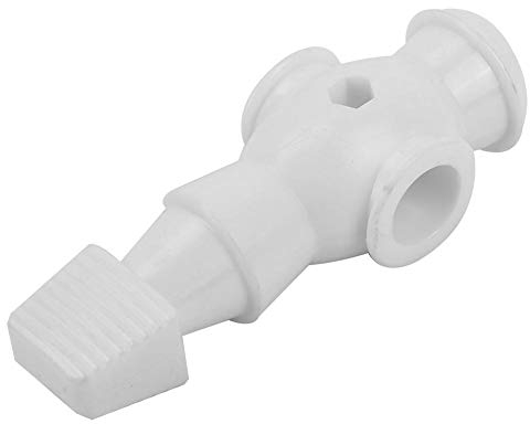 Keenso Tischfußball Spieler, 2 Stück Tischfußball Figuren Kickerfiguren Tischfußball Maschine Schwarz oder weiß Kunststoff Spieler Ersatz 10,5 * 3,5 cm (Weiß)