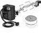 onlyfire Grillspieß Set aus Edelstahl Drehspieß mit Elektromotor, Kompatibel für Large XLarge BGE, Kamado Joe Classic, Pit Boss oder andere Keramikgrills