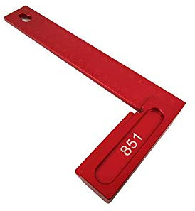 851 rechtwinkliges Lineal, 200 mm Pr?zisionsholzbearbeitung L-Quadrat Lineal Aluminiumlegierung 90-Grad-Pr?zisionsholzbearbeitungswerkzeuge Positionierungsquadrate
