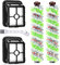 Asdazrxy Lot de 2 filtres de rechange et 2 rouleaux de brosse multifonction pour animal domestique Bissell Crosswave 3 en 1 pour aspirateur Bissell CrossWave 1866 1785 2052 1713