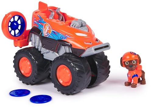 Paw Patrol: Rescue Wheels, Hovercraft di Zuma, Veicolo Giocattolo con Lanciamissili e Personaggio Collezionabile, Giocattoli per Bambini e Bambine, 3+ Anni
