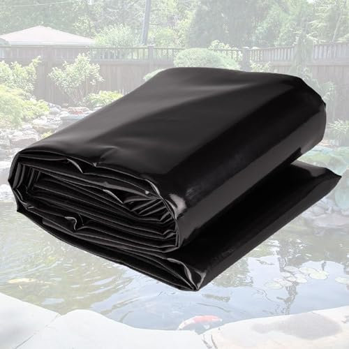 Generic Revêtement de Bassin en HDPE, Revêtement Bâche pour Bassin extérieur, Pliable en Caoutchouc pour Cascade, étang et étang à Poissons 1x2m 2x3m 3x4m 5x5m 6x8m 7x10m (Size : 3mx5m(9.8ftx16.4ft))