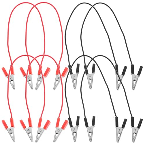 HOMSFOU 8stücke Teiliges Krokodilklemmen Kabel Mit Isoliertem Kupferdraht Für Elektrische Schaltungen Messleitungen Für Experimente Und Lehrprojekte Langlebig Und Benutzerfreundlich