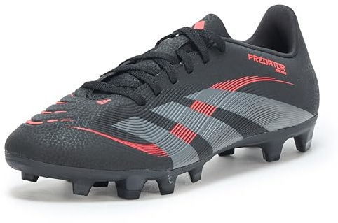 Adidas Unisex Predator Club Firm Multi Ground Basket, Nero Grigio Rosso Lucido, 46 2/3 EU