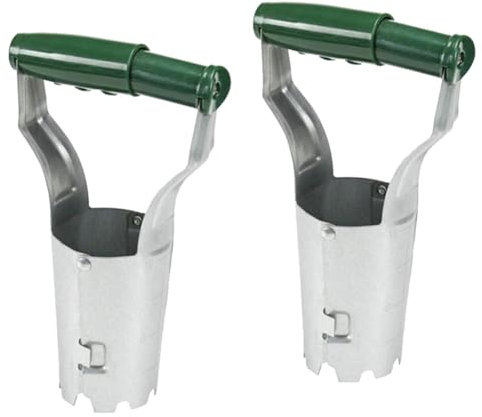 Yominerr Plantador de plántulas de acero inoxidable, para cavar hoyos, sembrar plántulas, plantar verduras, jardinería, palas de agujeros