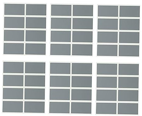 SEWACC 200st Rubbelkarten-aufkleber Kleber Abkratzen Schild Etiketten Leere Karten Rubbellosaufkleber Aufkleber-drucker Spielzeugwerkzeuge Rubbelkarten Selber Machen Offs Silver Papier